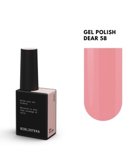 BIBLIOTEKA Gel Polish 58 Dear, 10 ml - lakier hybrydowy (ciepły róż)
