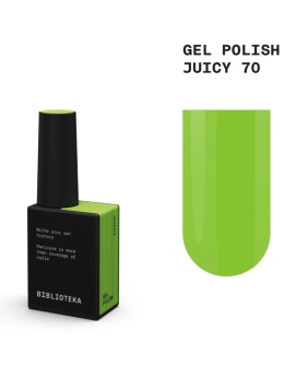 BIBLIOTEKA Gel Polish 70 Juicy, 10 ml - lakier hybrydowy (jaskrawozielony)