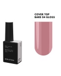 BIBLIOTEKA Gloss Cover Top BARE 04 - mlecznoróżowy top hybrydowy bez warstwy dyspersyjnej, 10 ml