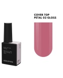 BIBLIOTEKA Gloss Cover Top PETAL 02 - jasnoróżowy top hybrydowy bez warstwy dyspersyjnej, 10 ml