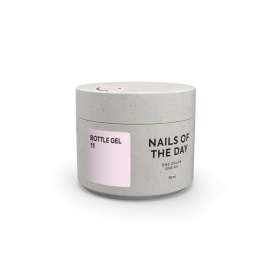 NAILSOFTHEDAY Bottle gel 11 - kryjący blado-różowy żel do wzmocnienia i naprawy, 30 ml
