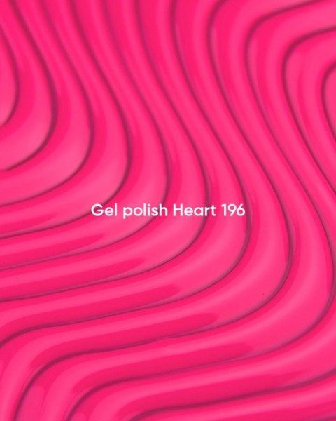 NAILSOFTHEDAY Heart Gel Polish 196 - neonowy różowy lakier hybrydowy, 10 ml