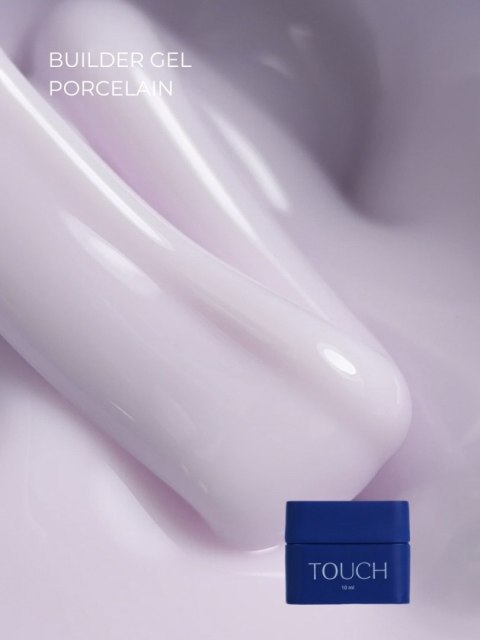 TOUCH Builder Gel Porcelain - chłodny mleczno-biały żel budujący, 10 ml