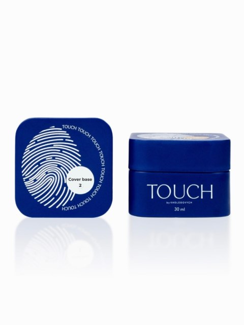 TOUCH Cover base 02 - biała baza hybrydowa z delikatnymi drobinkami, 30 ml