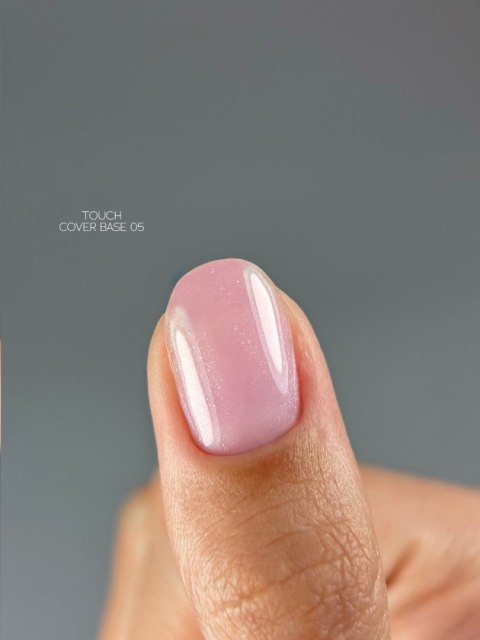 TOUCH Cover base 05 - różowa baza hybrydowa z drobinkami, 30 ml