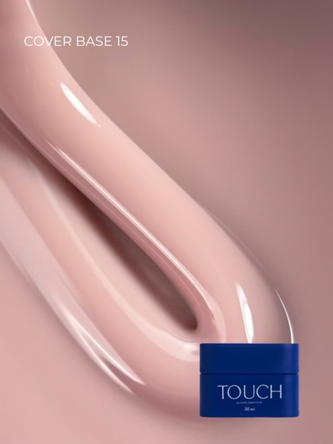 TOUCH Cover base 15 - jasnobeżowa baza hybrydowa, 30 ml
