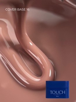 TOUCH Cover base 16 - ciemnobeżowa baza hybrydowa, 30 ml