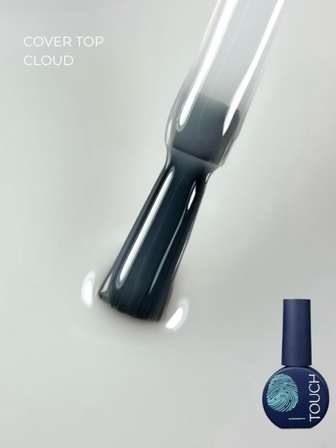 TOUCH Cover top Cloud - mleczny półprzezroczysty top hybrydowy, 7 ml