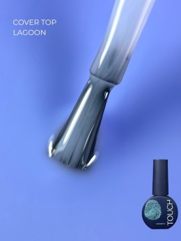 TOUCH Cover top Lagoon - niebieski kryjący top hybrydowy, 7 ml