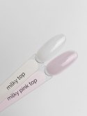 TOUCH Cover top Milky Pink - jasnoróżowy półprzezroczysty top hybrydowy, 7 ml