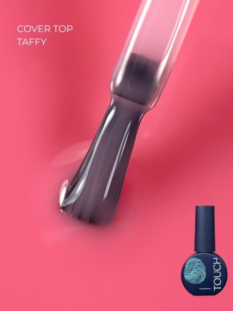 TOUCH Cover top Taffy - różowy półprzezroczysty top hybrydowy, 7 ml