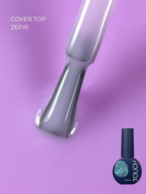 TOUCH Cover top Zefir - różowy kryjący top hybrydowy, 7 ml