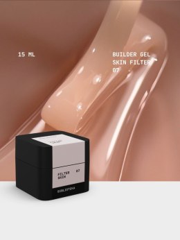 BIBLIOTEKA Builder gel 07 Skin Filter - półprzezroczysty naturalny beżowy żel budujący, 15 ml