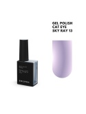 BIBLIOTEKA Cat Eye Gel Polish 13 Sky Ray, 10 ml - lawendowo-fioletowy lakier hybrydowy z efektem „kociego oka”