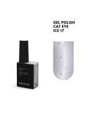 BIBLIOTEKA Cat Eye Gel polish 17 Ice, 10 ml - srebrny lakier hybrydowy z efektem „kociego oka”