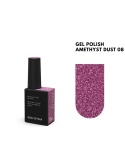 BIBLIOTEKA Flash Gel Polish 08 Amethyst Dust 10 ml - fioletowy lakier hybrydowy z efektem flash