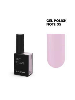 BIBLIOTEKA Gel Polish 05 Note, 10 ml - lakier hybrydowy (bardzo jasny, chłodny róż)