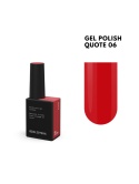 BIBLIOTEKA Gel Polish 06 Quote, 10 ml - lakier hybrydowy (intensywna, klasyczna czerwień)