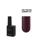 BIBLIOTEKA Gel Polish 07 Garnet, 10 ml - lakier hybrydowy (ciemne, bakłażanowe bordo)