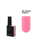 BIBLIOTEKA Gel Polish 15 Glam, 10 ml - lakier hybrydowy (cukierkowy, jasny róż)