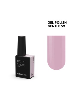BIBLIOTEKA Gel Polish 59 Gentle, 10 ml - lakier hybrydowy (pastelowy róż)