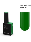 BIBLIOTEKA Gel Polish 63 Rise, 10 ml - lakier hybrydowy (zielony)