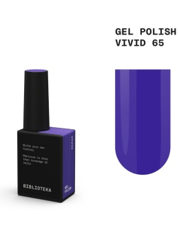 BIBLIOTEKA Gel Polish 65 Vivid, 10 ml - lakier hybrydowy (fioletowy)