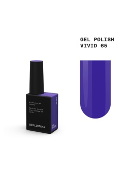 BIBLIOTEKA Gel Polish 65 Vivid, 10 ml - lakier hybrydowy (fioletowy)