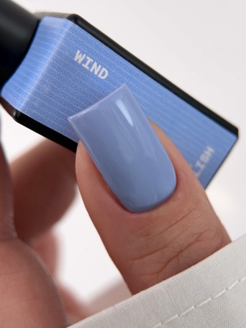 BIBLIOTEKA Gel polish 71 Wind, 10 ml - lakier hybrydowy (gołębi pastelowy błękit)