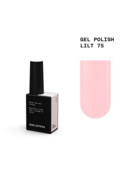 BIBLIOTEKA Gel Polish 75 Lilt, 10 ml - lakier hybrydowy (brzoskwiniowy pudrowy róż)