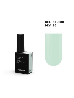 BIBLIOTEKA Gel Polish 76 Dew, 10 ml - lakier hybrydowy (pastelowa miętowa zieleń)
