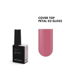 BIBLIOTEKA Gloss Cover Top PETAL 02 - jasnoróżowy top hybrydowy bez warstwy dyspersyjnej, 10 ml