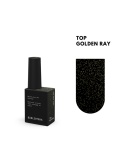 BIBLIOTEKA Golden Ray Top - top z delikatną złotą drobinką, 10 ml