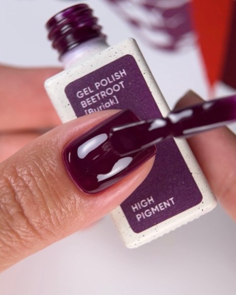 NAILSOFTHEDAY Beetroot 367 Gel Polish - wytworny, ciemny bordo-oberżynowy lakier hybrydowy, 10 ml