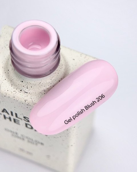 NAILSOFTHEDAY Blush 206 Gel Polish - delikatny, pastelowy jasnoróżowy lakier hybrydowy, 10 ml
