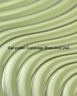 NAILSOFTHEDAY Cabbage 240 Gel Polish - stonowany, pastelowy oliwkowo-pistacjowy lakier hybrydowy, 10 ml