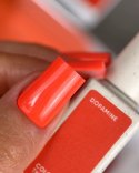 NAILSOFTHEDAY Color of the Month June 2026 Dopamine - pomarańczowy lakier hybrydowy z delikatną drobinką, 10 ml