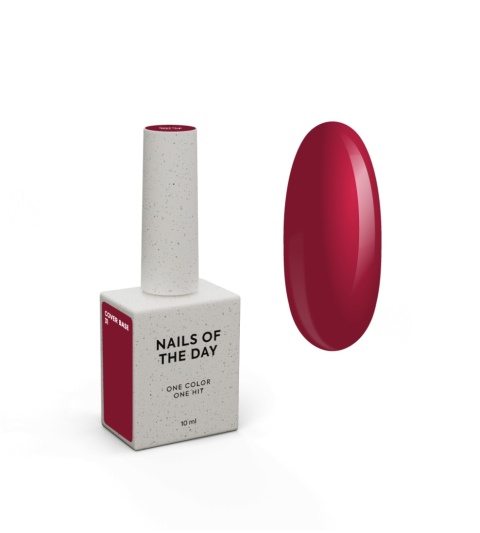 NAILSOFTHEDAY Cover base 31 - czerwona baza hybrydowa, 10 ml