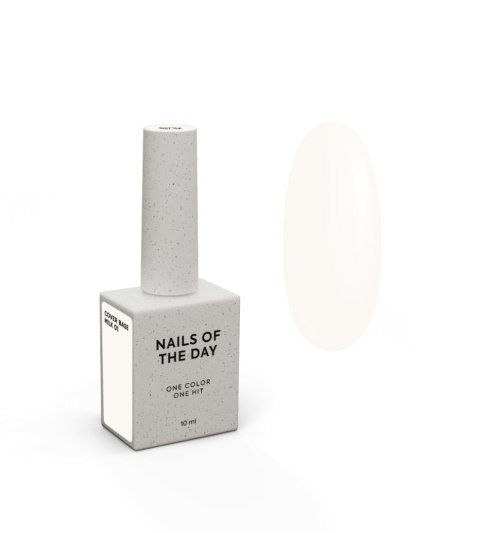 NAILSOFTHEDAY Cover base Milk 01 - półprzezroczysta chłodno-mleczna baza hybrydowa, 10 ml