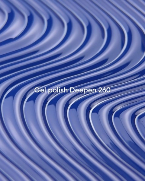 NAILSOFTHEDAY Deepen 260 Gel Polish - nasycony ciemnogranatowy lakier hybrydowy, 10 ml