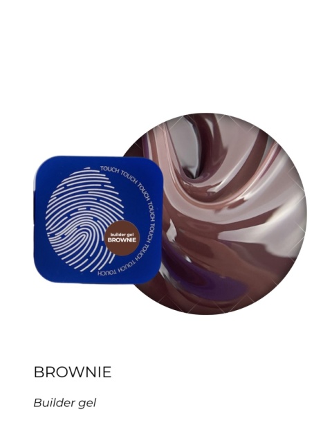 TOUCH Builder Gel Brownie -żel budujący w odcieniu czekoladowego beżu, 30 ml