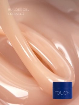 TOUCH Builder gel Crema 03 - jasnobeżowy żel budujący, 15 ml