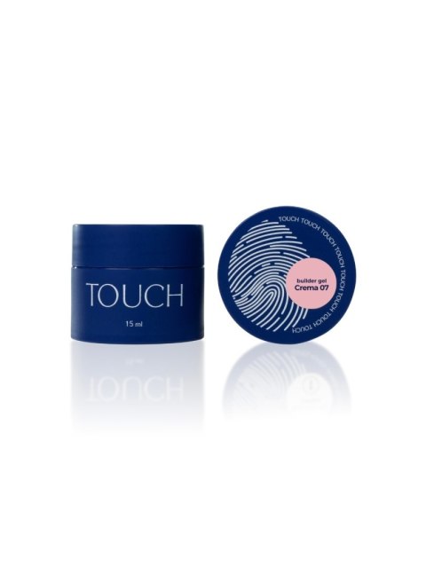 TOUCH Builder gel Crema 07 - mleczno-różowy żel budujący, 15 ml