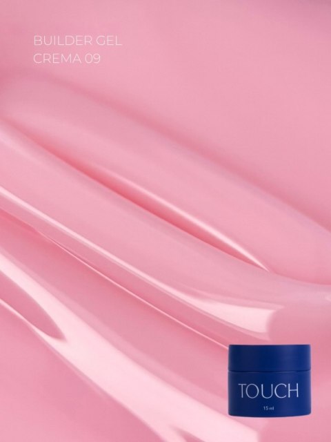 TOUCH Builder gel Crema 09 - różowy żel budujący, 15 ml