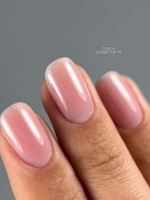 TOUCH Cover top 19 - elegancki, przygaszony różowy top hybrydowy, 13 ml