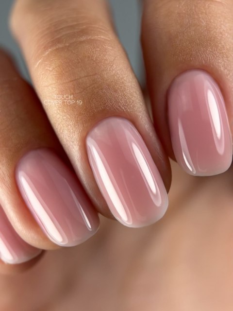 TOUCH Cover top 19 - elegancki, przygaszony różowy top hybrydowy, 7 ml