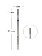 TOUCH Frez diamentowy walec niebieski 2 mm