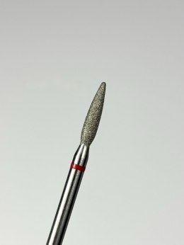 TOUCH Frez diamentowy zaokrąglony płomyk czerwony 2,3 mm