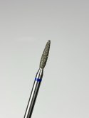 TOUCH Frez diamentowy zaokrąglony płomyk niebieski 2,1 mm