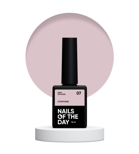 NAILSOFTHEDAY Cover base 07 - półprzezroczysta baza w odzieniu kawy latte, 10 ml